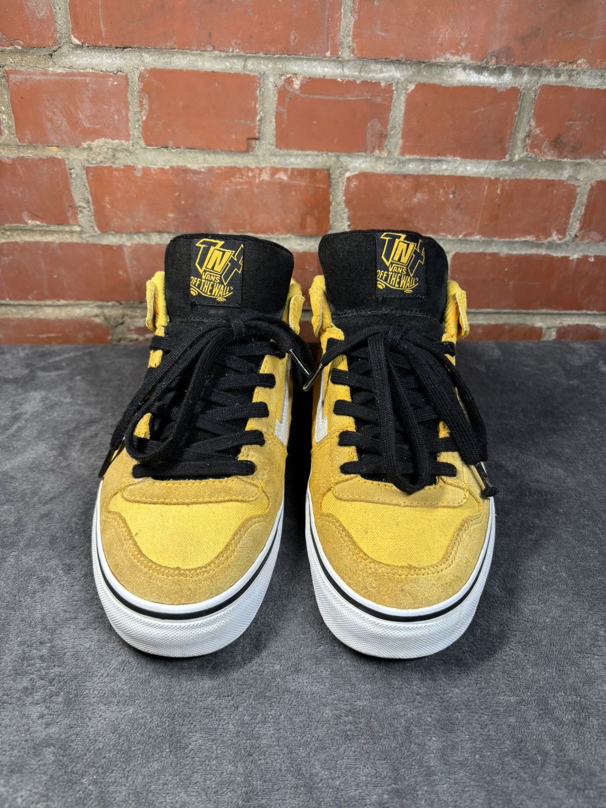 Vans Vintage Y2k Yellow Vans TNT II Mid Shoes Anti Hero Sz 9.5 Size US 9.5 / EU 42-43 - 2 Thumbnail