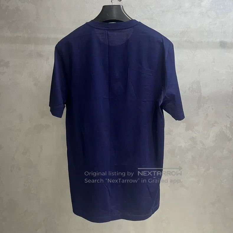 Louis Vuitton Louis Vuitton Blue Solid Graphic Printed Crew Neck Short S Size US XL / EU 56 / 4 - 2 Thumbnail