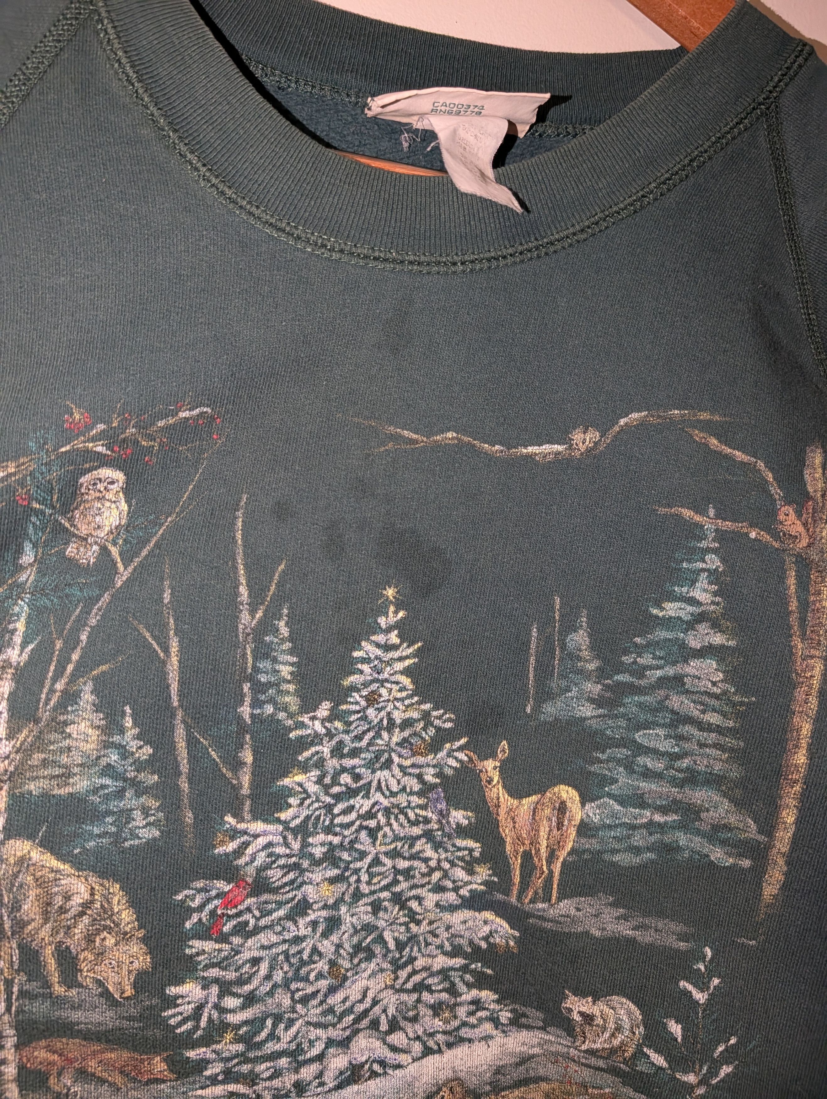 Arts & Science VTG Northern Reflections Sweatshirt Forest Green Christmas Size US L / EU 52-54 / 3 - 6 Thumbnail