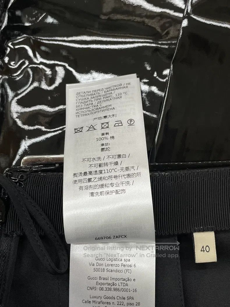 Gucci Gucci Black patent leather skirt Size 26" / US 2 / IT 38 - 7 Thumbnail