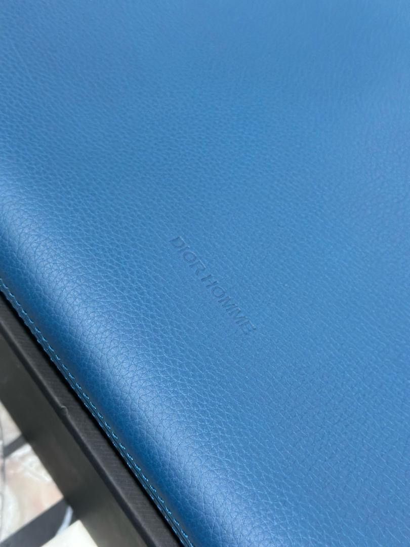 Dior Authentic Dior Homme Clutch Document Blue Size ONE SIZE - 12 Thumbnail