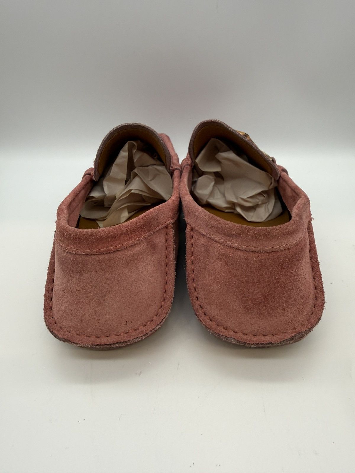 Gucci Gucci Bamboo Horsebit Suede Driving Loafers —Dusty Rose Pink Size US 11 / EU 44 - 3 Thumbnail
