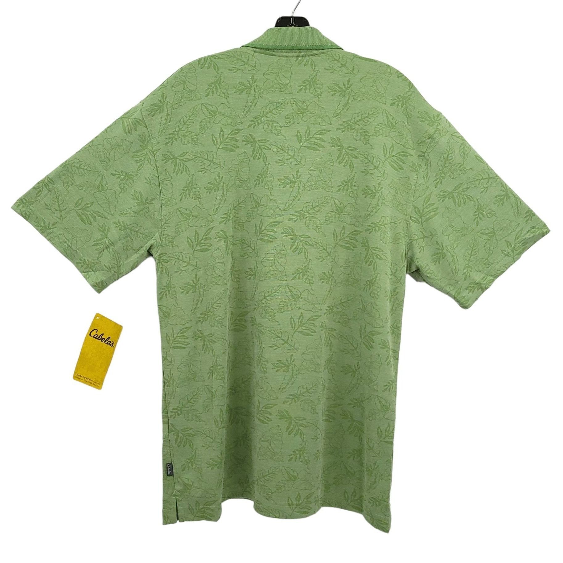 Cabelas Cabelas Polo Shirt Mens L Sage Green Floral Leaf Size US L / EU 52-54 / 3 - 2 Thumbnail