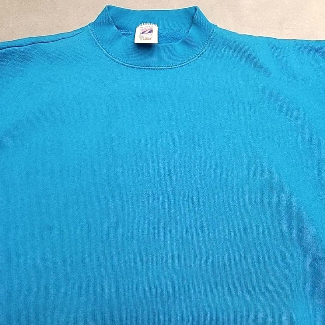 Logo 7 VINTAGE Logo 7 Sweatshirt Men XL Blue Long Sleeve Crewneck Pullover Made in USA Sweatshirt XL Blue Logo 7 Mens 90s USA American Size US XL / EU 56 / 4 - 3 Thumbnail