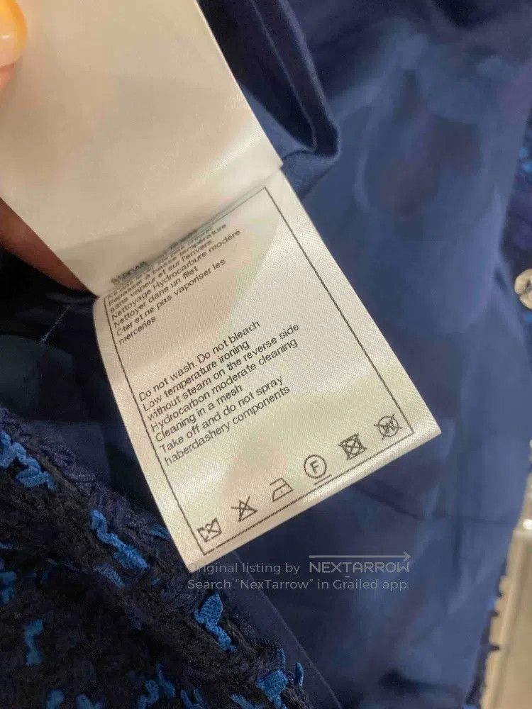 Chanel Chanel 24 years old dark blue tweed strap dress Size XS / US 0-2 / IT 36-38 - 8 Thumbnail