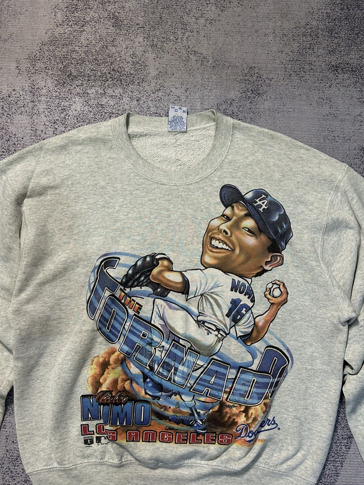 Salem Sportswear Vintage MLB 90s LA Dodgers Hideo Nomo Sweatshirt Size US M / EU 48-50 / 2 - 3 Thumbnail
