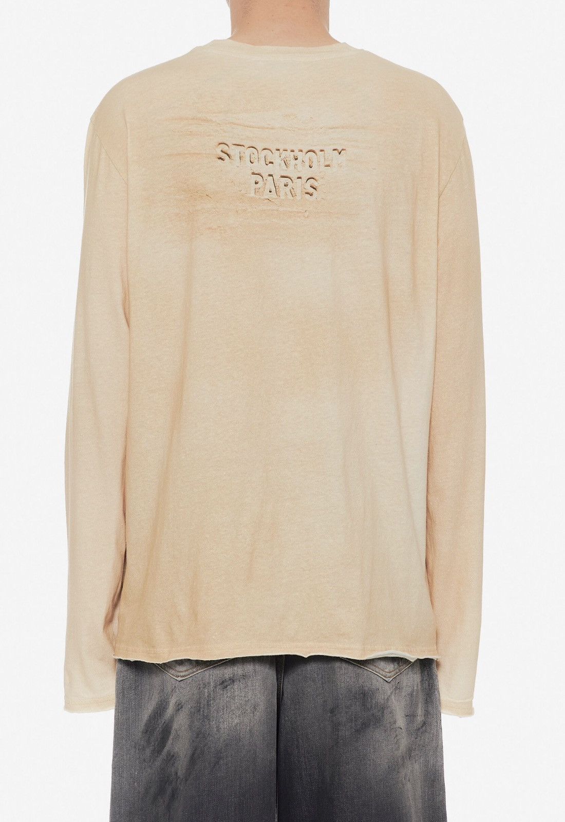 Acne Studios Acne Studios Logo Distressed Cotton Jersey Tee Size US XL / EU 56 / 4 - 2 Thumbnail