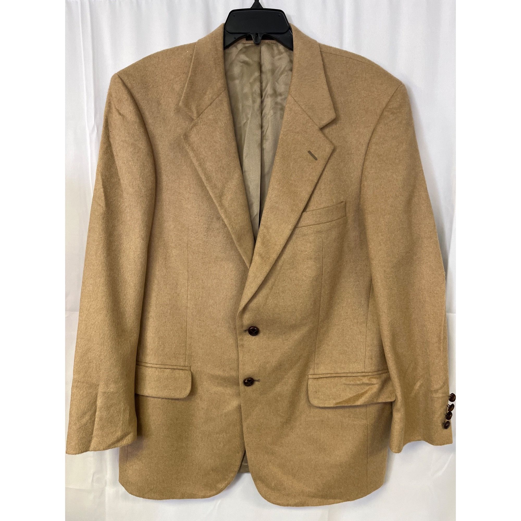 Other Christopher Hayes Men's Tan Pure Camel Hair Blazer Size 42L Size 42L - 1 Thumbnail