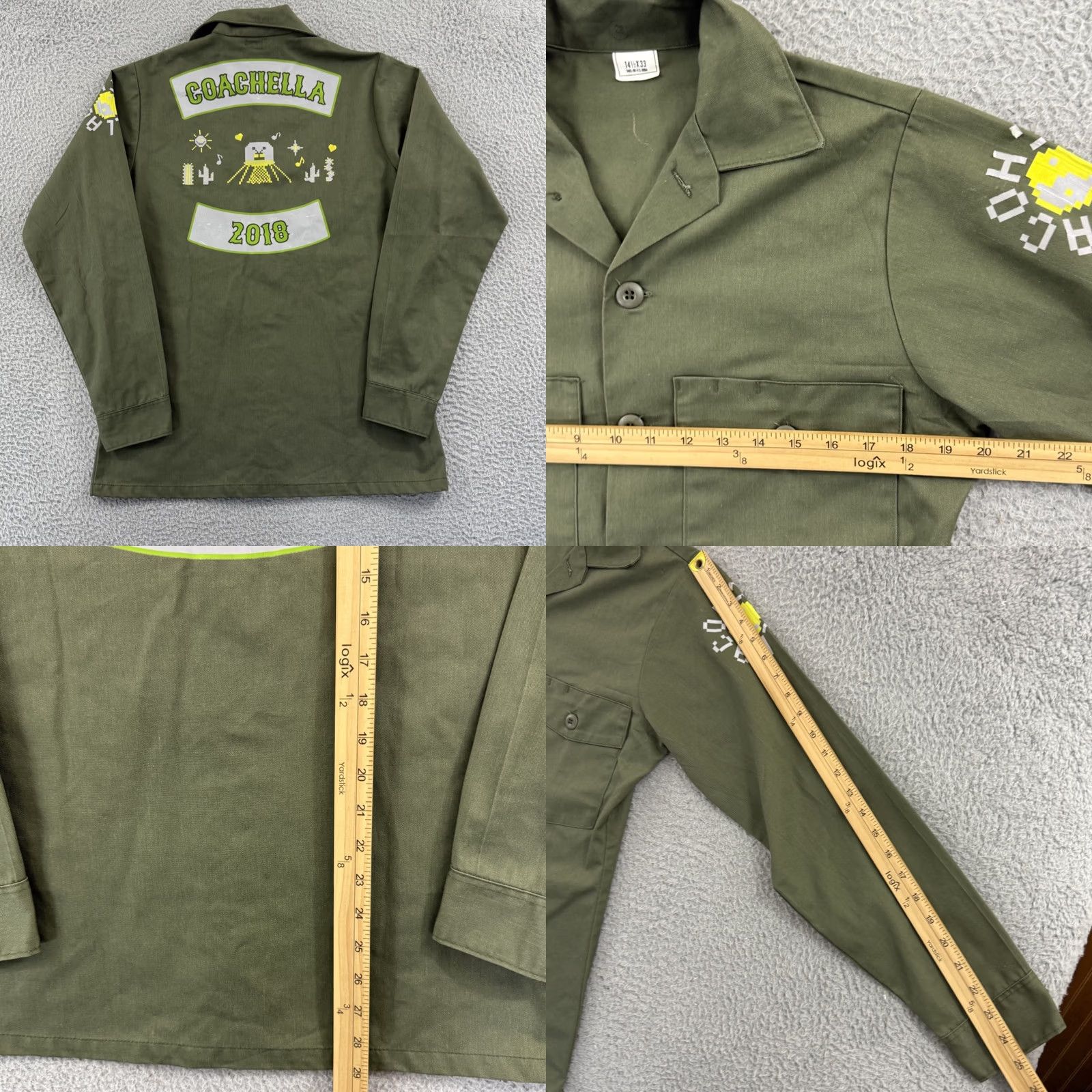 Vintage VINTAGE US Military OG-507 Utility Shirt Mens S Green Fatigue 80s Army Button-Up Size US S / EU 44-46 / 1 - 8 Thumbnail