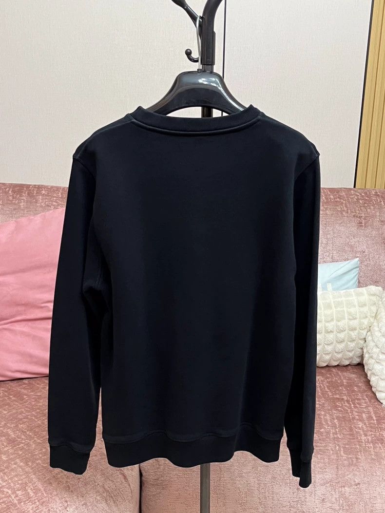 Loewe LOEWE Classic black embroidered hoodie Size L / US 10 / IT 46 - 2 Thumbnail