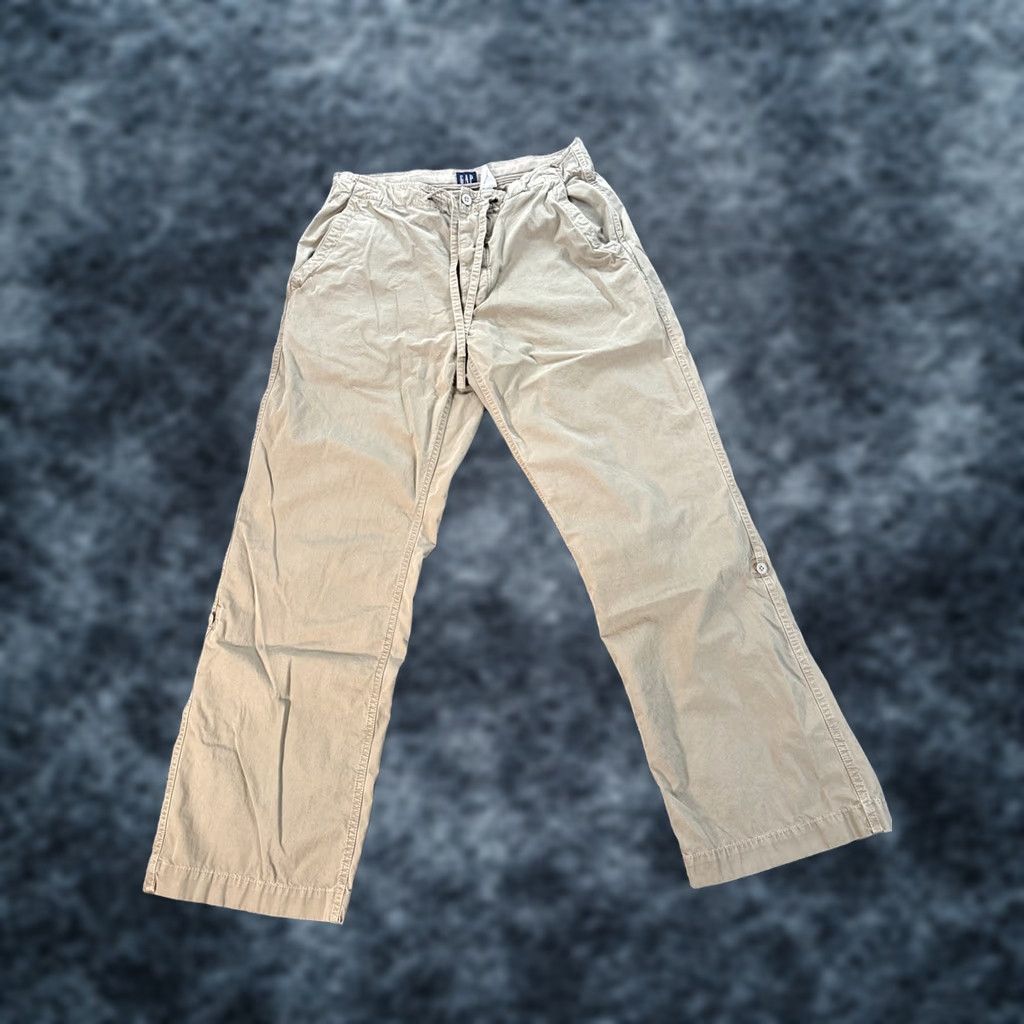 Gap VINTAGE Gap Pants Mens 34x30 Brown Baggy Button Fly Canvas 90s Relaxed Chino Mens Brown Canvas Baggy 90s Gap Pants 34x30 Size US 34 / EU 50 - 1 Thumbnail