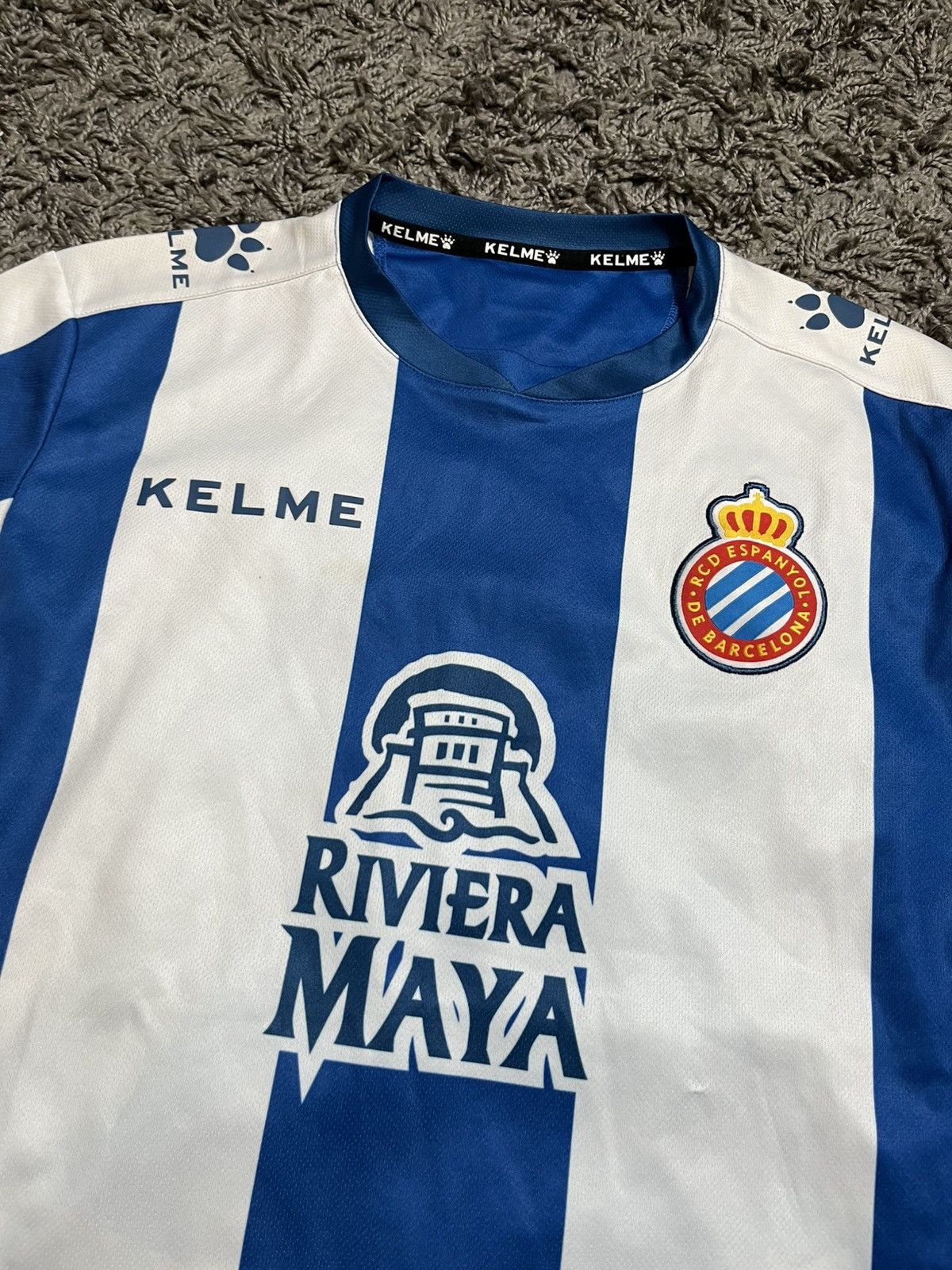 Other RCD ESPANYOL SOCCER JERSEY 2018/19 SOCCER FOOTBALL JERSEY Size US S / EU 44-46 / 1 - 2 Thumbnail