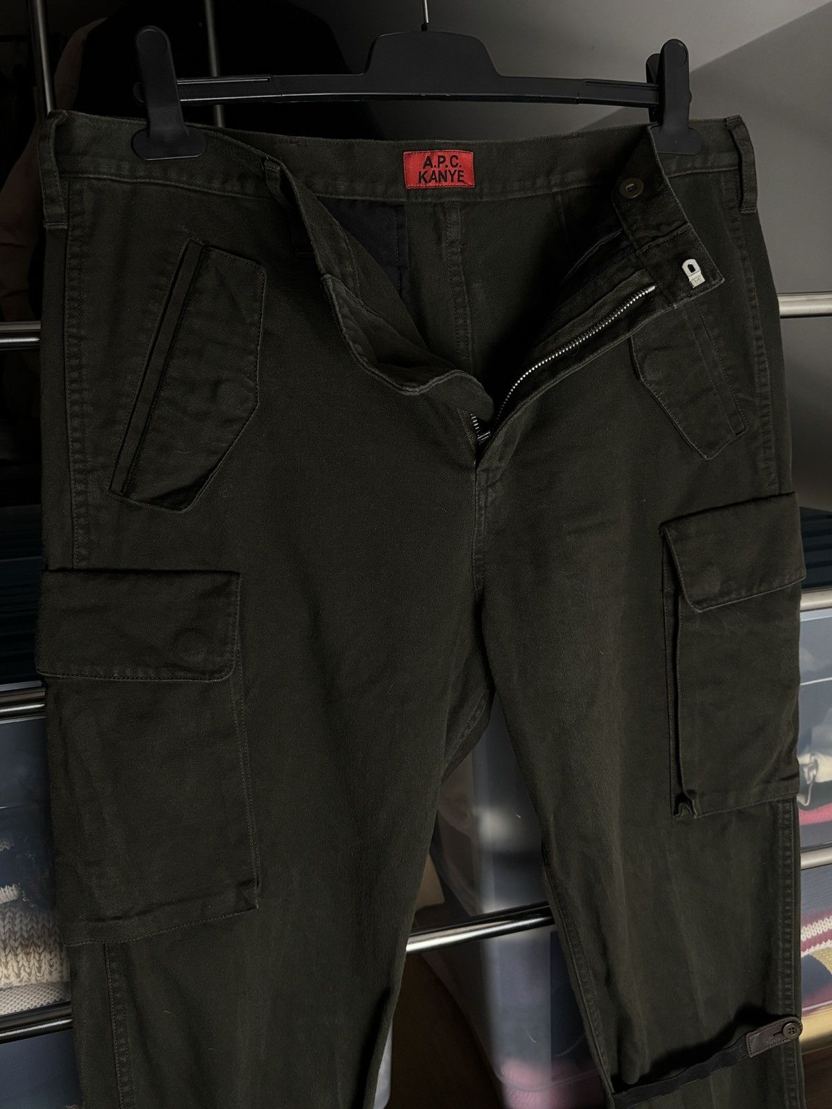 A.P.C. × Kanye West APC x Kanye West Archive Rare Military Cargo Army Pants Size US 34 / EU 50 - 8 Thumbnail