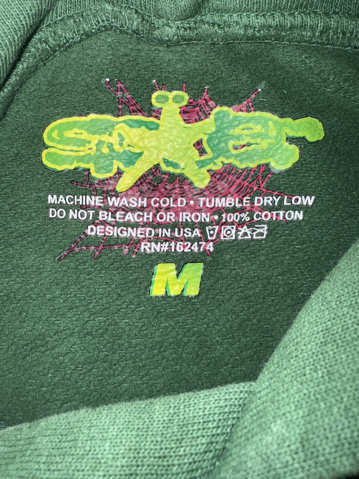 Sp5der Sp5der Hoodie “Hunter Green” Size US M / EU 48-50 / 2 - 3 Thumbnail