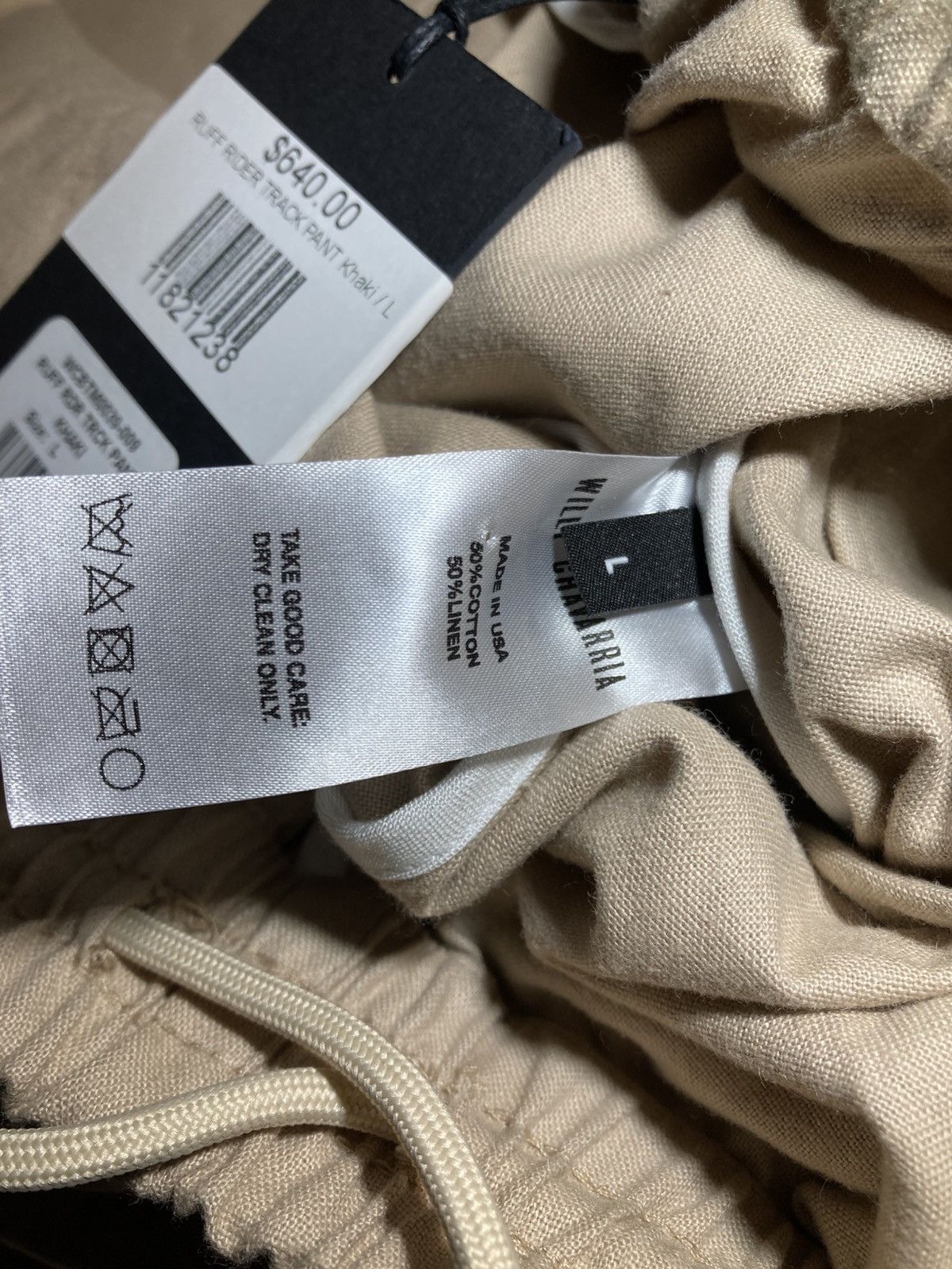 Willy Chavarria New SS25 Willy Chavarria Ruff Rider Tan Track Pants 2025 Size US 34 / EU 50 - 7 Thumbnail