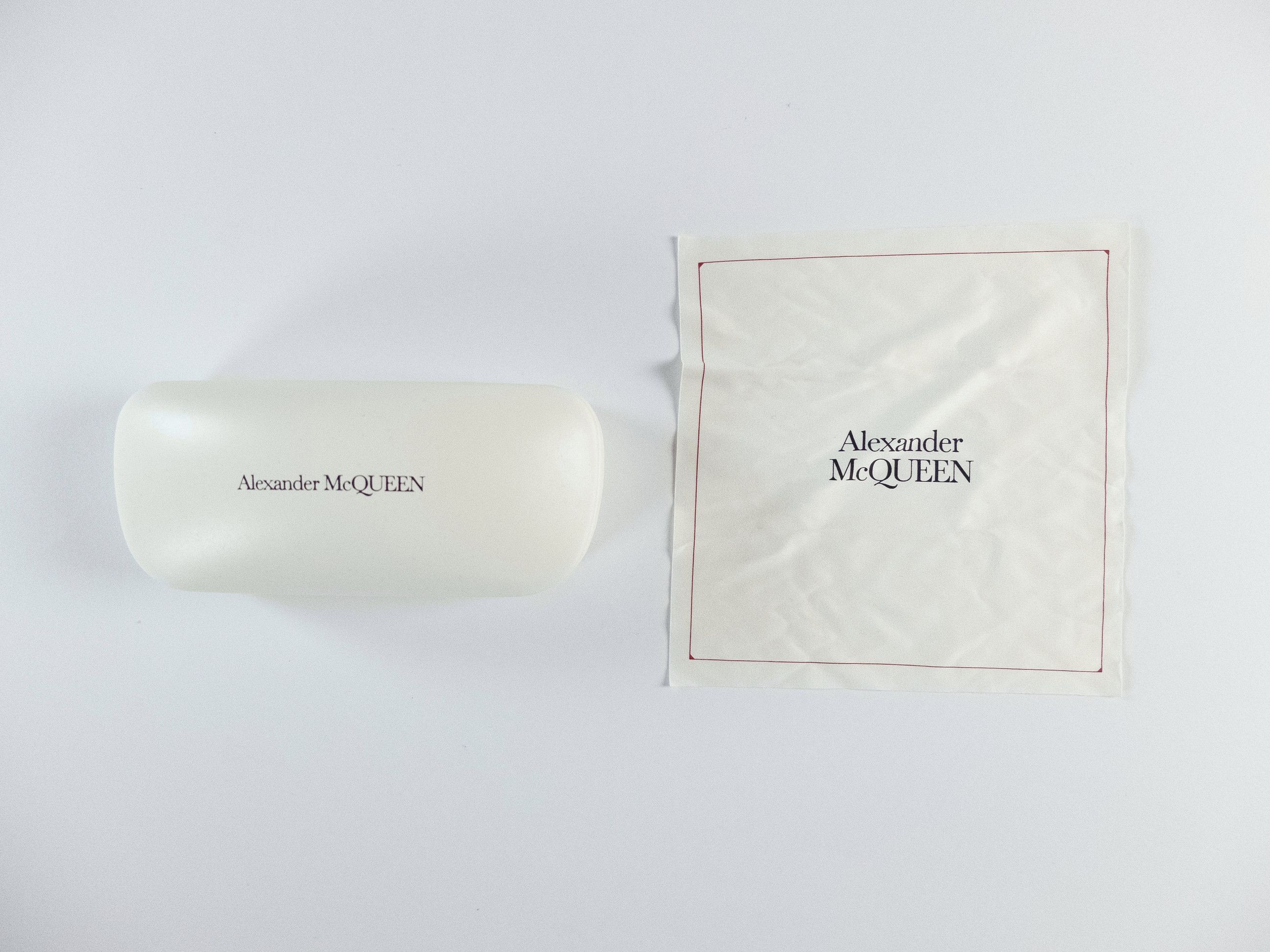 Alexander McQueen ALEXANDER MCQUEEN green square frame acetate sunglasses q Size ONE SIZE - 12 Thumbnail