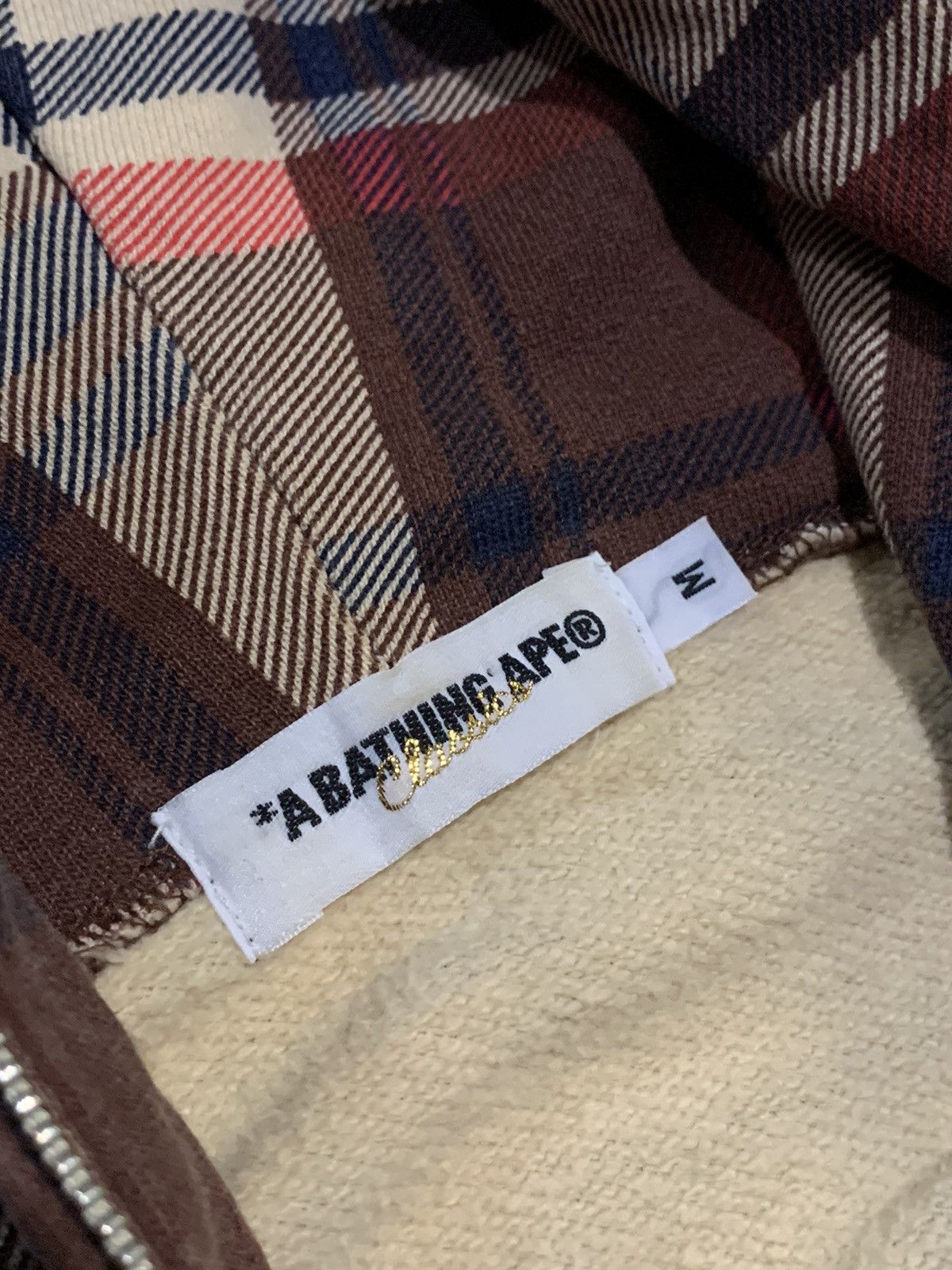 Bape × Nigo OG BAPE PLAID FULLZIP HOODIE Size US M / EU 48-50 / 2 - 4 Thumbnail