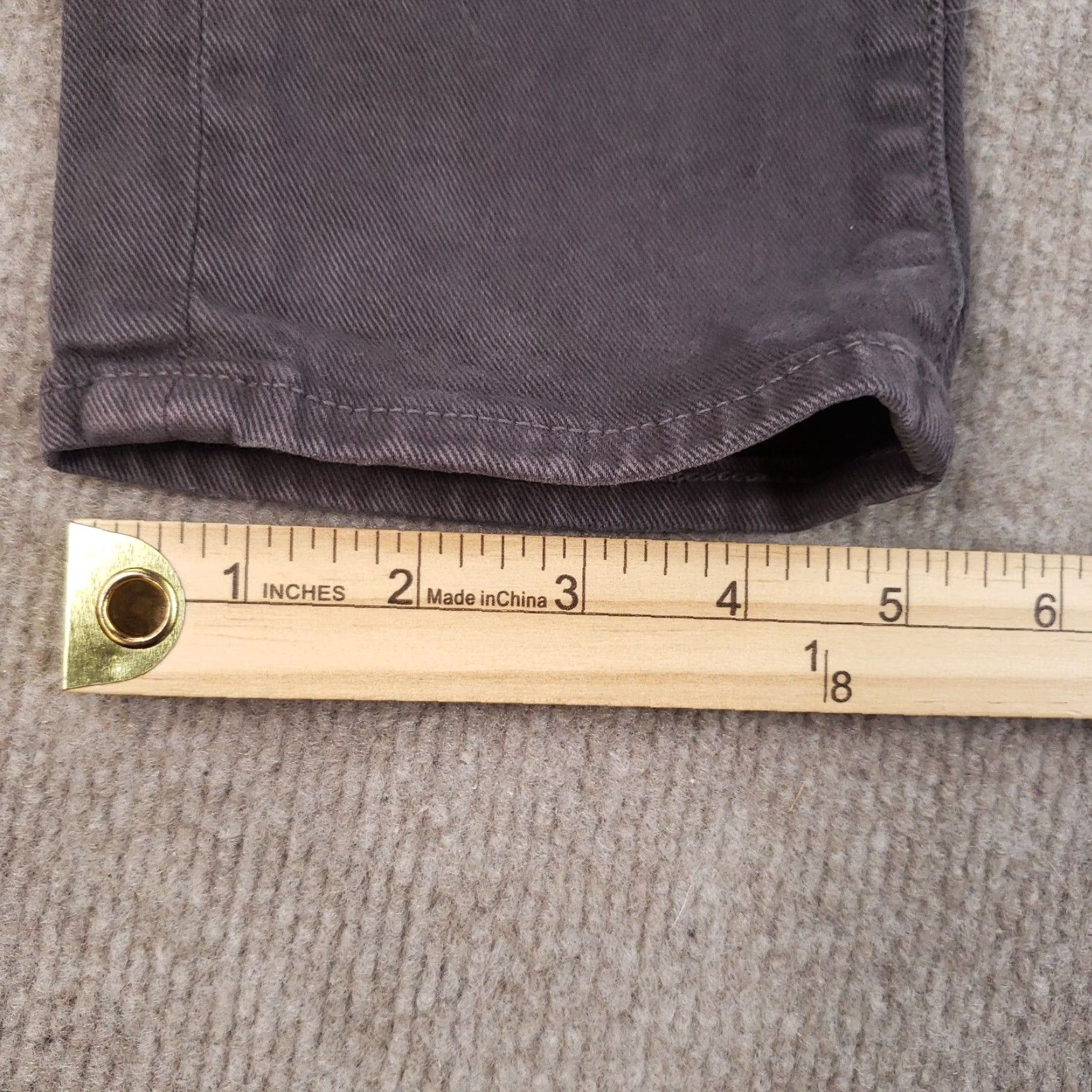 Paige VINTAGE Paige Skinny Jeans Womens Low Rise 29x30 Gray Denim Stretch 90s Casual Womens Size 29" - 4 Thumbnail