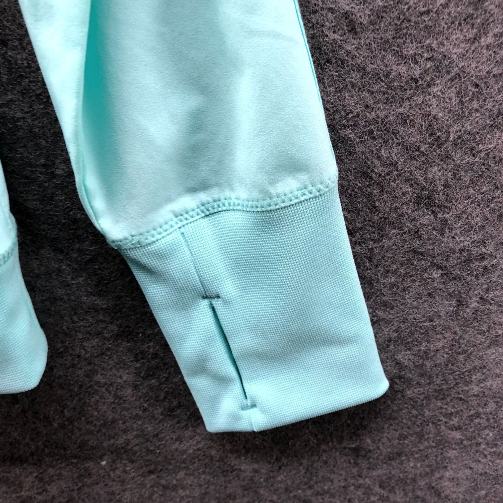 Fila Fila Lightweight Track Jacket Womens M Aqua Blue Ruched Full Zip Wind Running Size M / US 6-8 / IT 42-44 - 5 Thumbnail