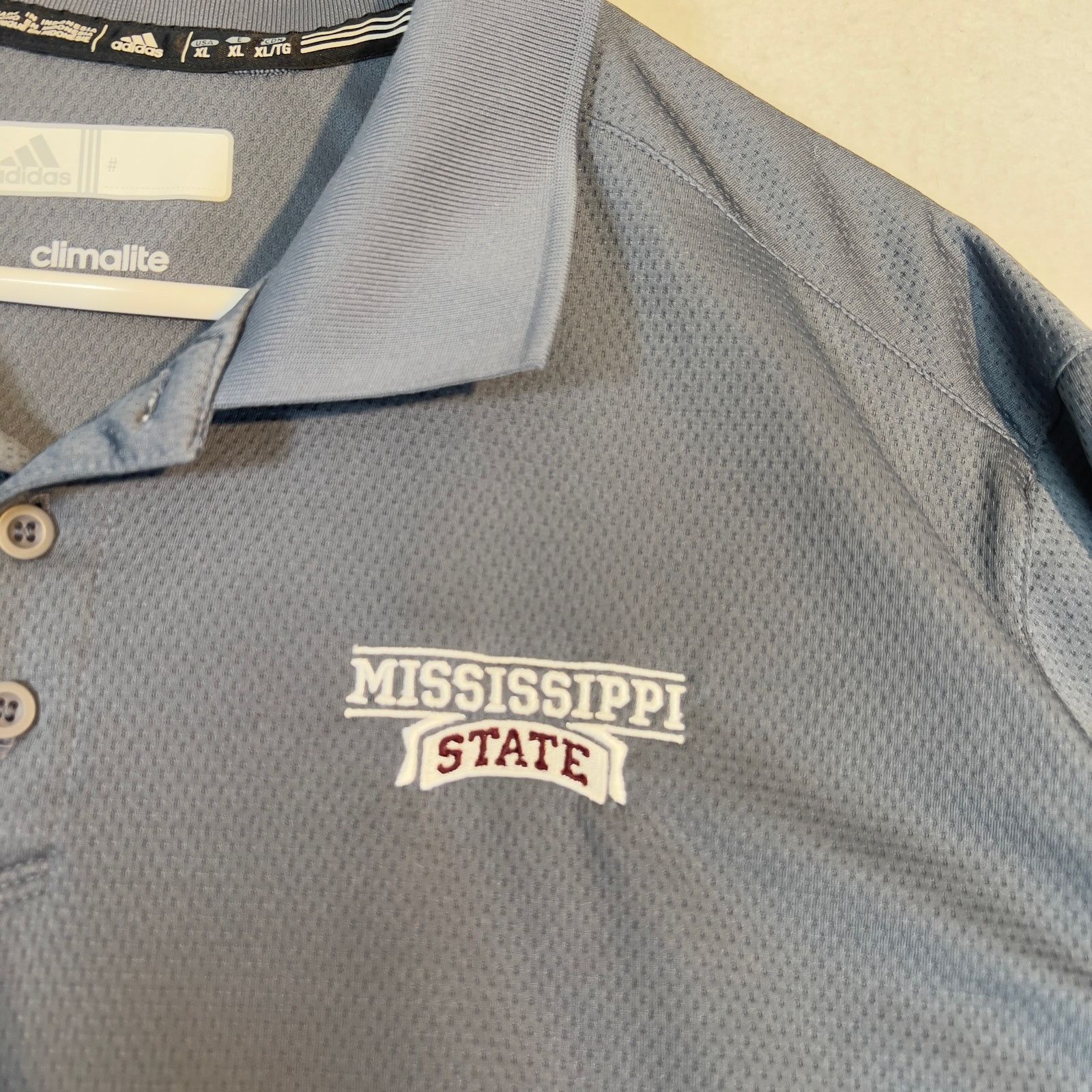 Adidas Adidas Climalite Polo Shirt Sz XL Mississippi State Softball Size US XL / EU 56 / 4 - 2 Thumbnail