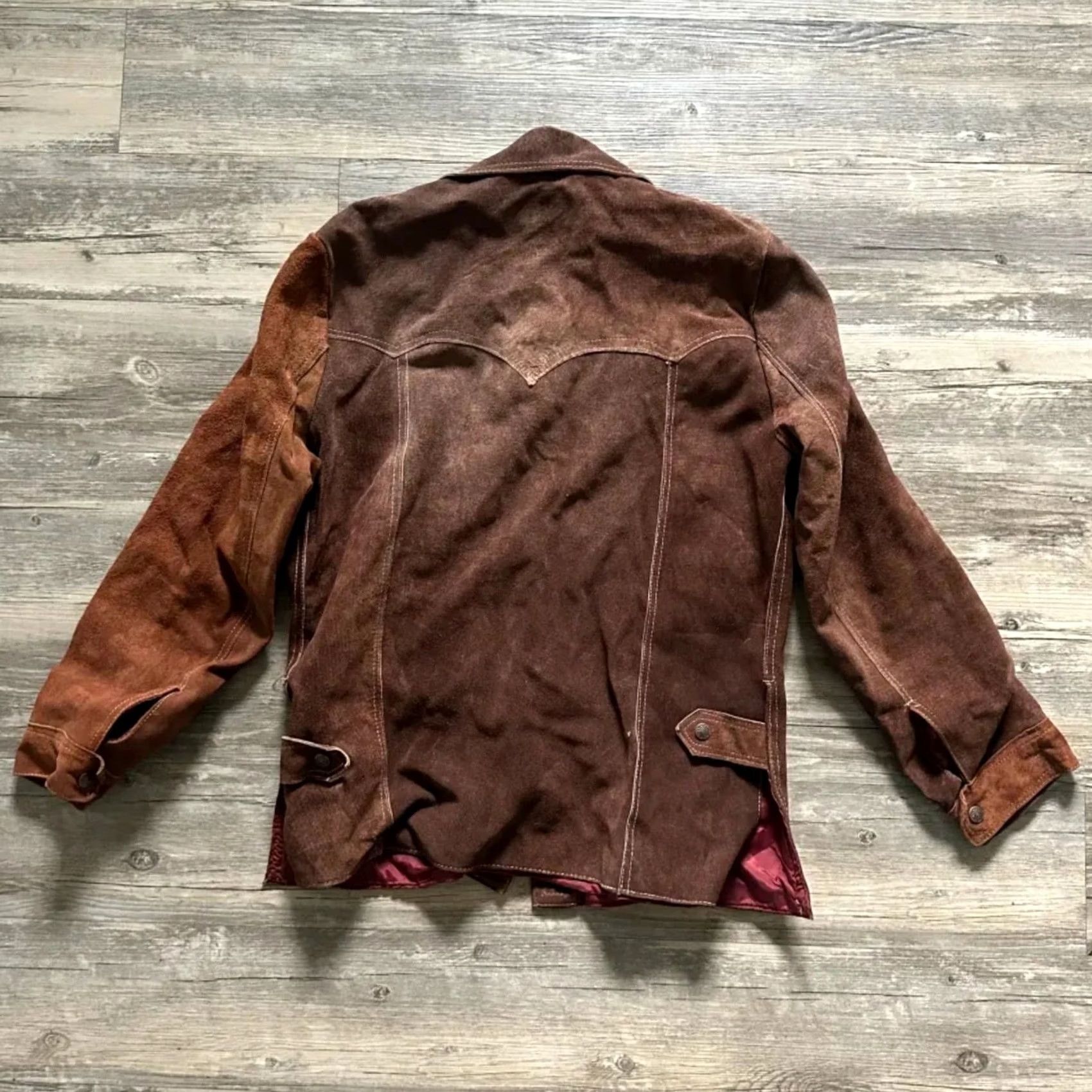 Vintage VINTAGE Ramos Leather Jacket Brown 60s Cowhide Suede Bomber Size 40 Men Regular Front-Left Zipper Jacket Size US XXS / EU 40 - 5 Thumbnail