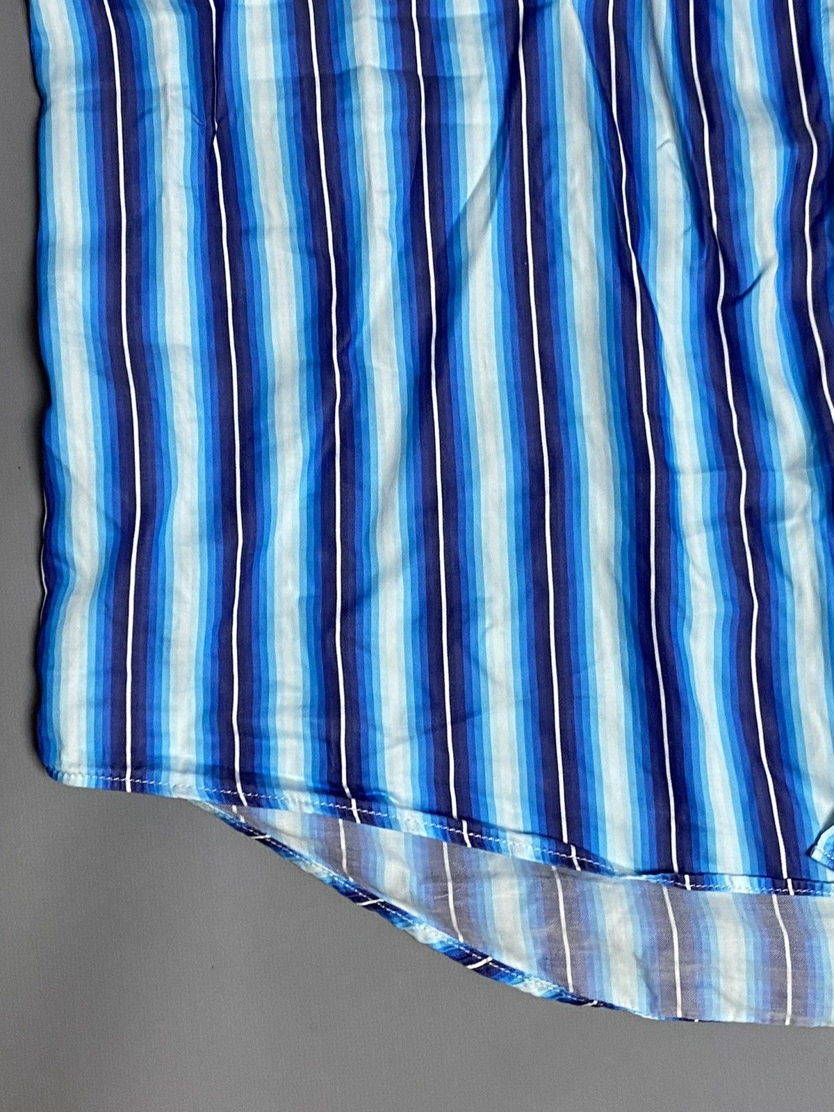 Etro Etro Mens Striped Cotton Dress Shirt Long Sleeve Italy Sz 41 Size US L / EU 52-54 / 3 - 9 Thumbnail