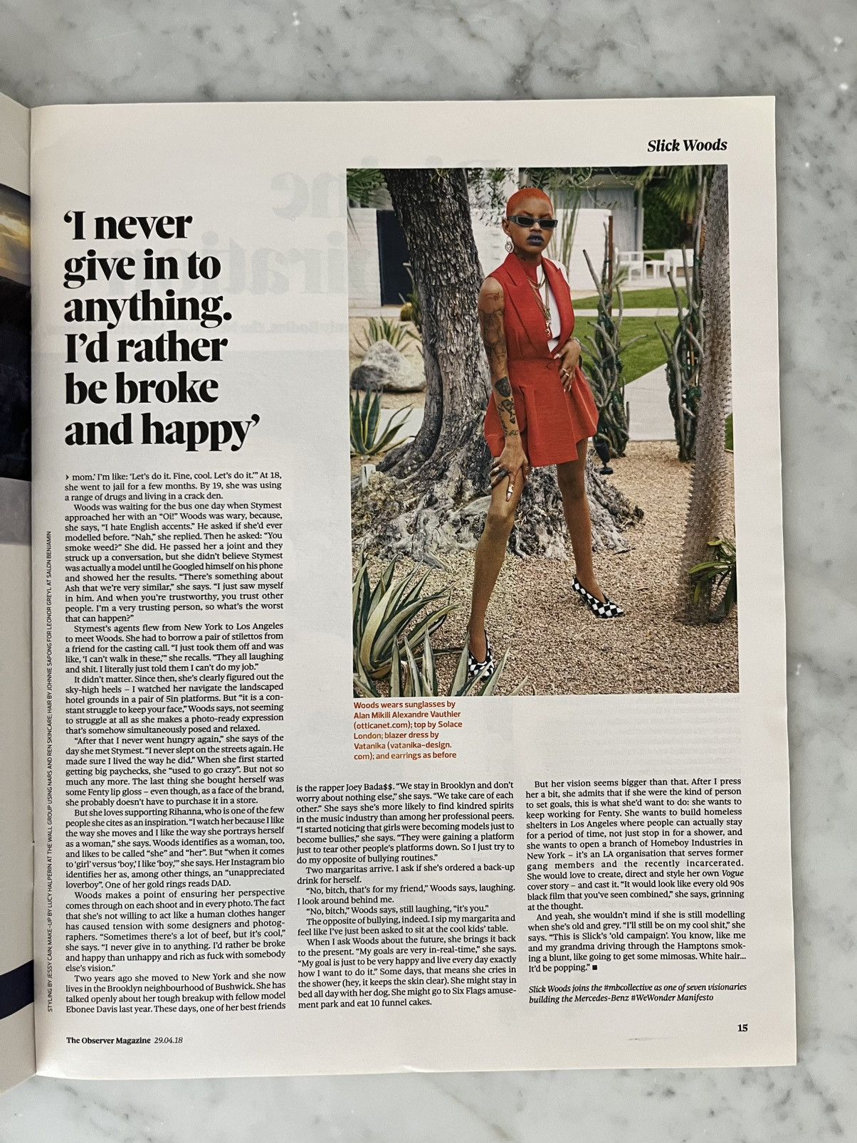 Other THE OBSERVER MAGAZINE 2018 starring SLICK WOODS Size ONE SIZE - 4 Thumbnail