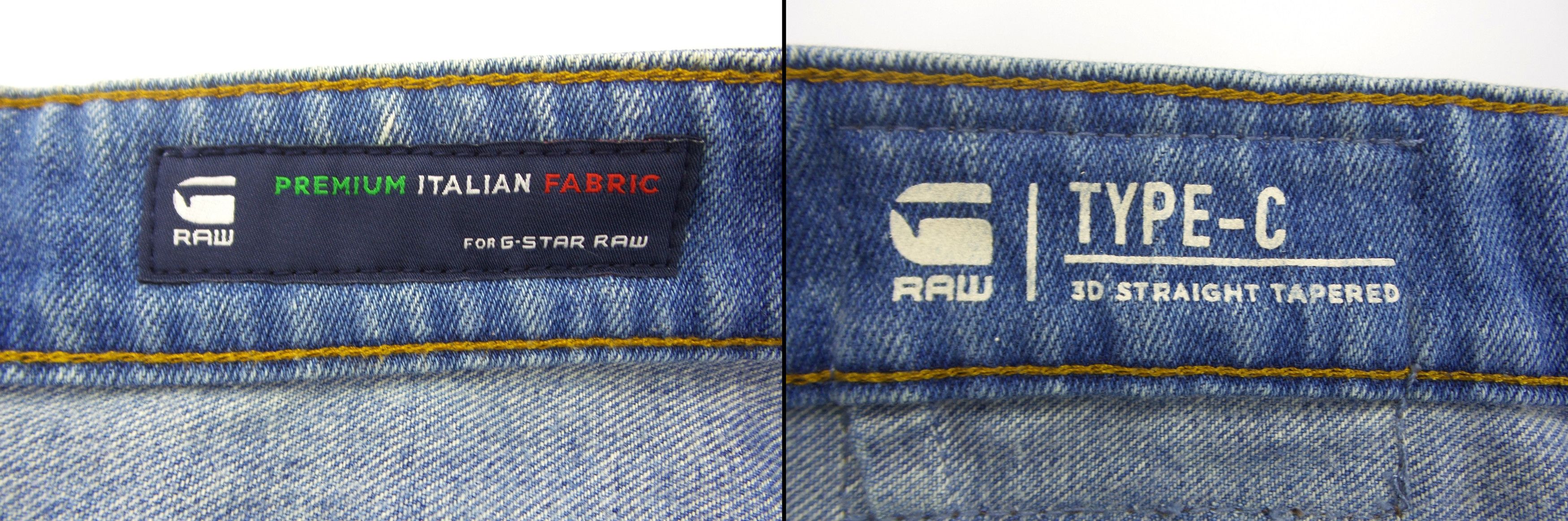 G-Star G-Star Raw Type C 3D Straight Tapered Jeans W35xL27.5 Size US 32 / EU 48 - 3 Thumbnail