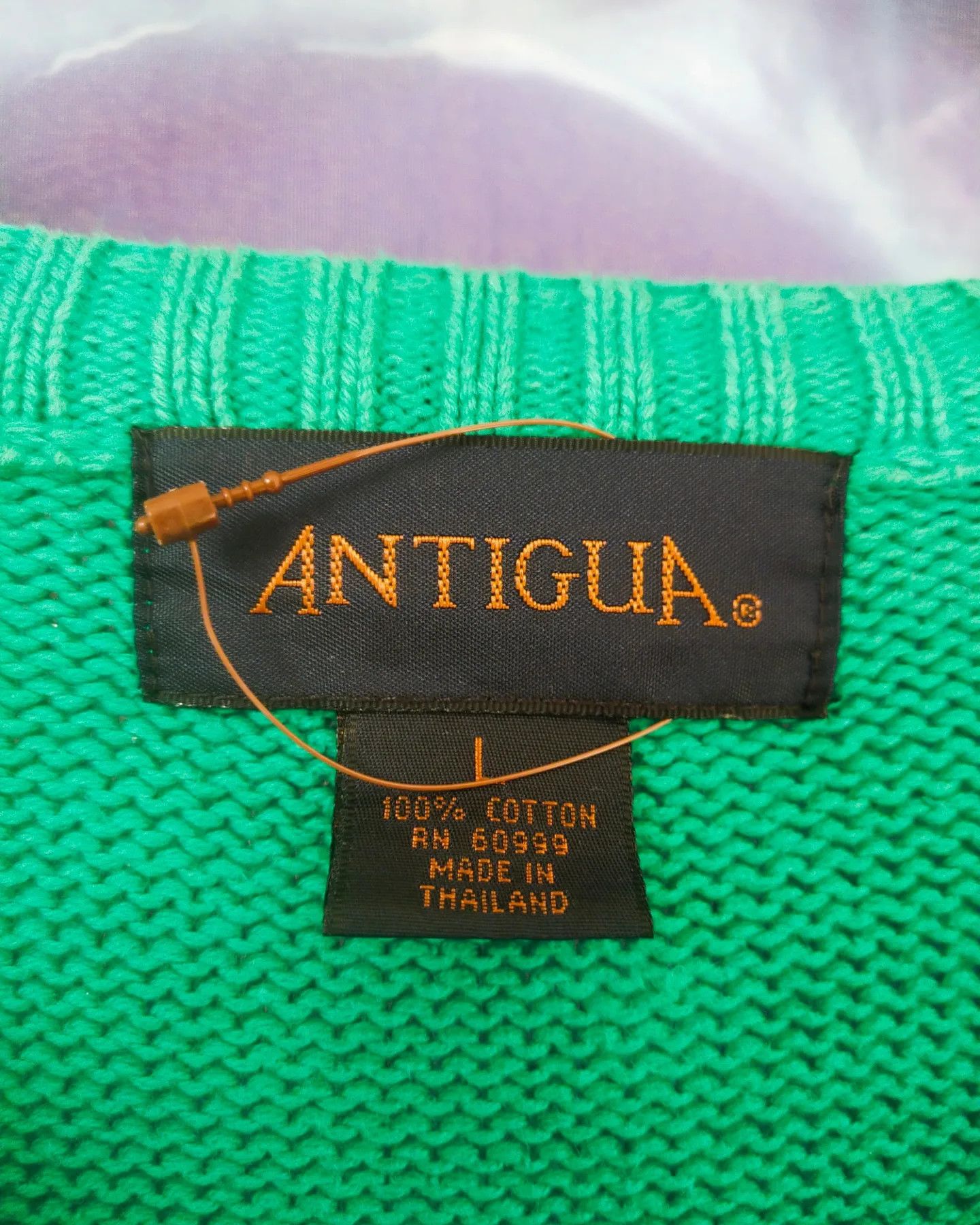 Vintage Vintage Antigua Green Golf Course Japan Knitwear Sweater Size US L / EU 52-54 / 3 - 5 Thumbnail