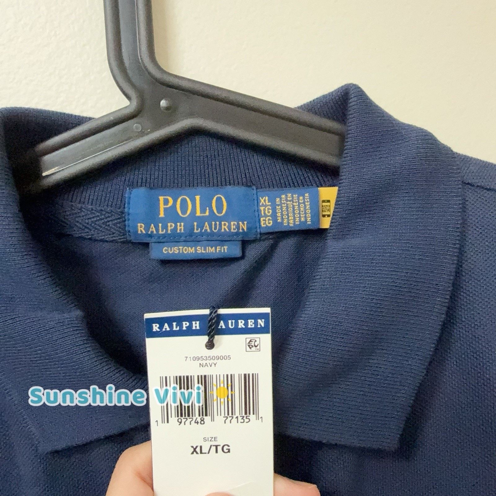 Polo Ralph Lauren NWT Polo Ralph Lauren Match Pony Navy Custom Slim Fit XL Size US XL / EU 56 / 4 - 6 Thumbnail