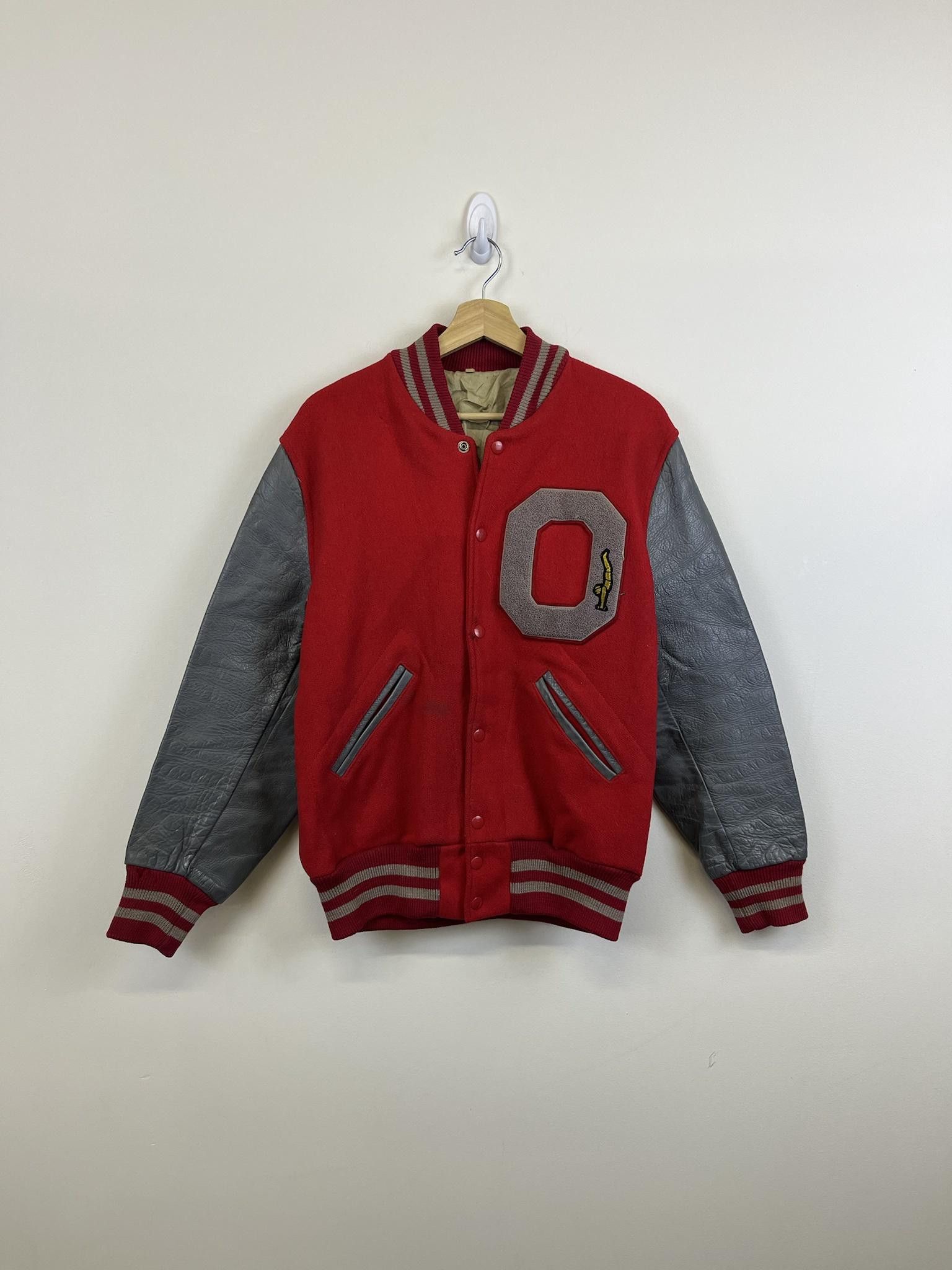 Ebbets Field Flannels × Vintage Vintage 1970's Era "O" Varsity Teddy Jacket Size US M / EU 48-50 / 2 - 1 Thumbnail
