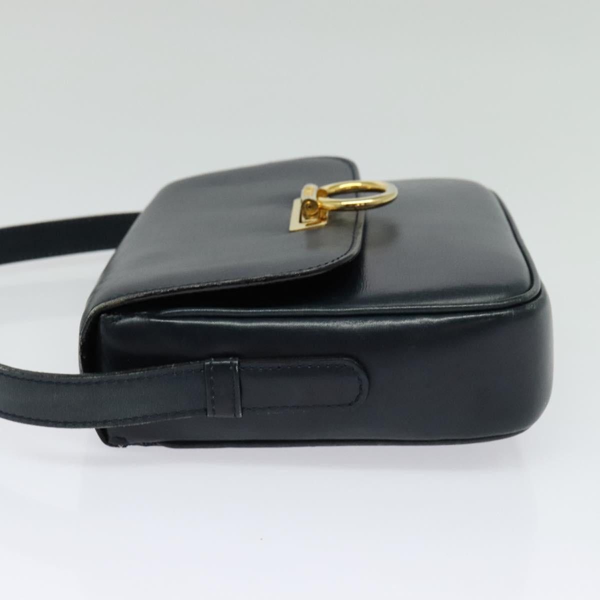 Celine CELINE Shoulder Bag Leather Navy Gold Size ONE SIZE - 4 Thumbnail