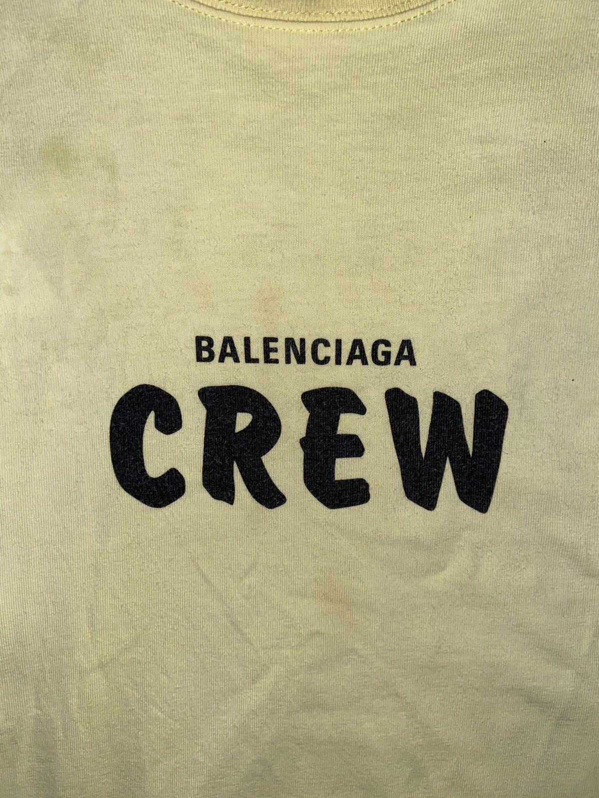 Balenciaga BALENCIAGA FW20 CREW SPELL OUT TEE Size US XS / EU 42 / 0 - 4 Thumbnail