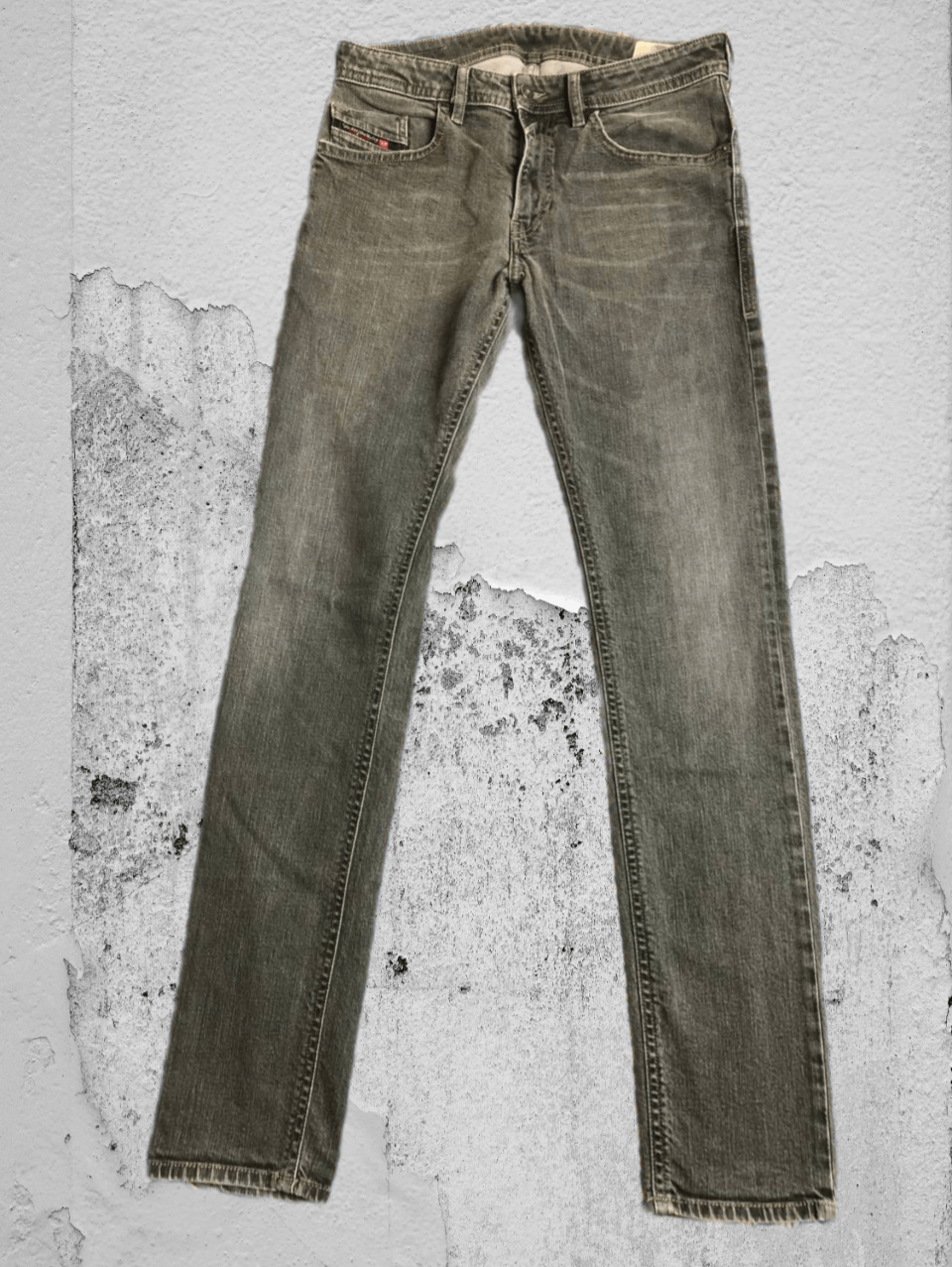 Diesel × Vintage Vintage Y2K Diesel Washed Distressed Denim Jeans Slim Size US 32 / EU 48 - 1 Thumbnail