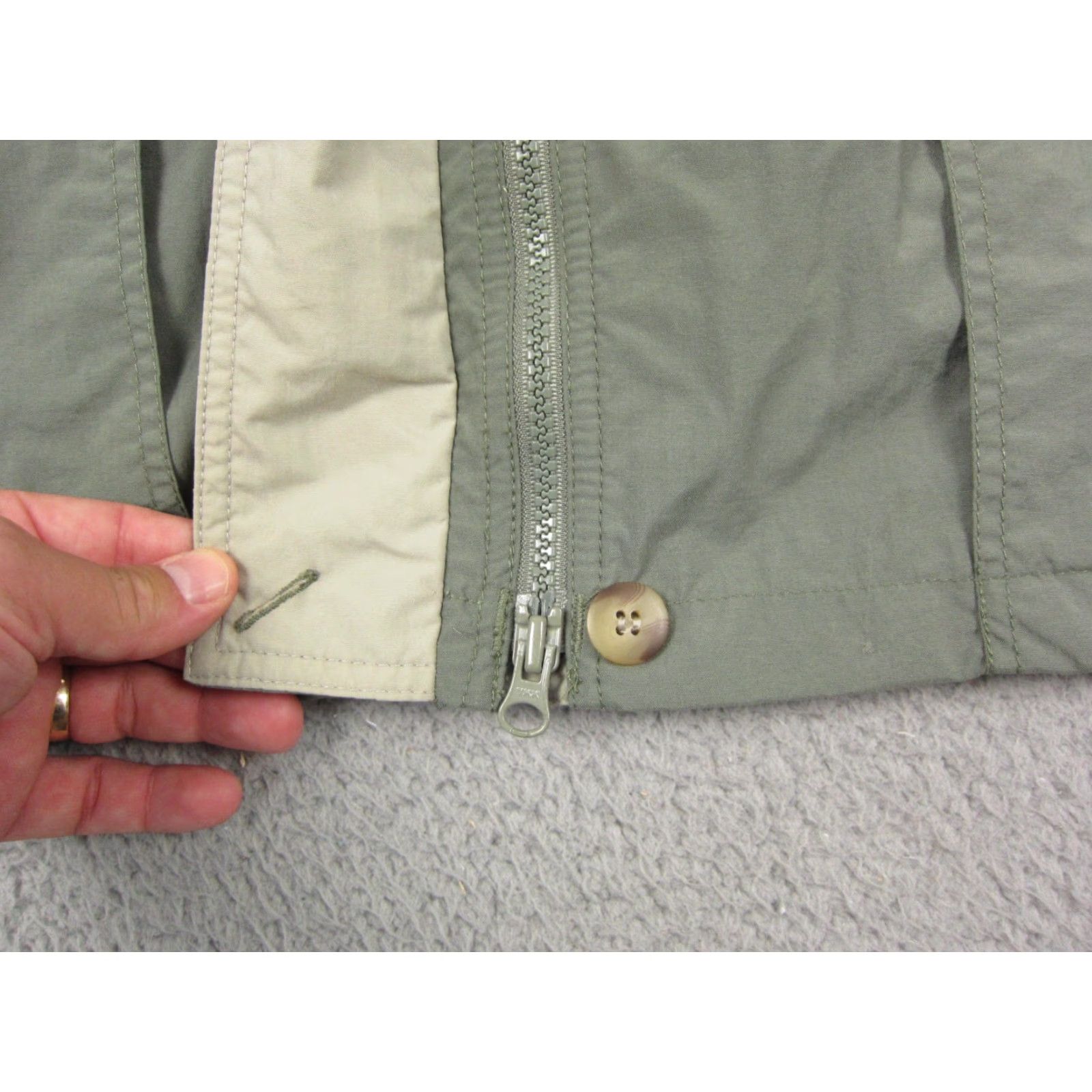 Rains VINTAGE Columbia Jacket Womens Large Green All Weather Long Rain Windbreaker 90s Size L / US 10 / IT 46 - 5 Thumbnail