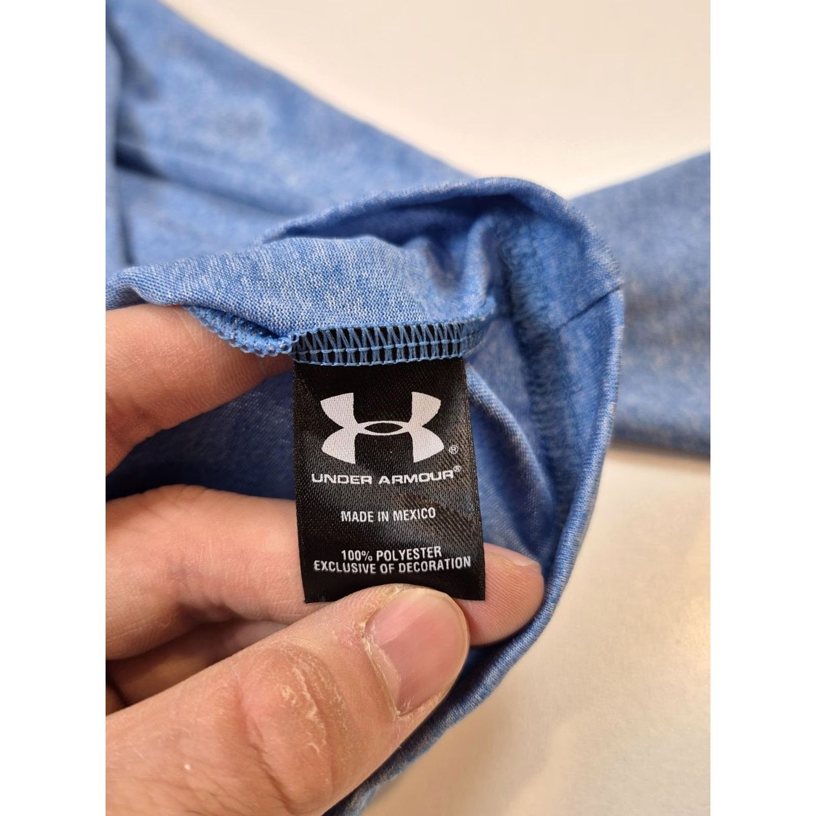Under Armour Under Armour Shirt Mens XL Blue Long Sleeve HeatGear Logo Tee Size US XL / EU 56 / 4 - 4 Thumbnail