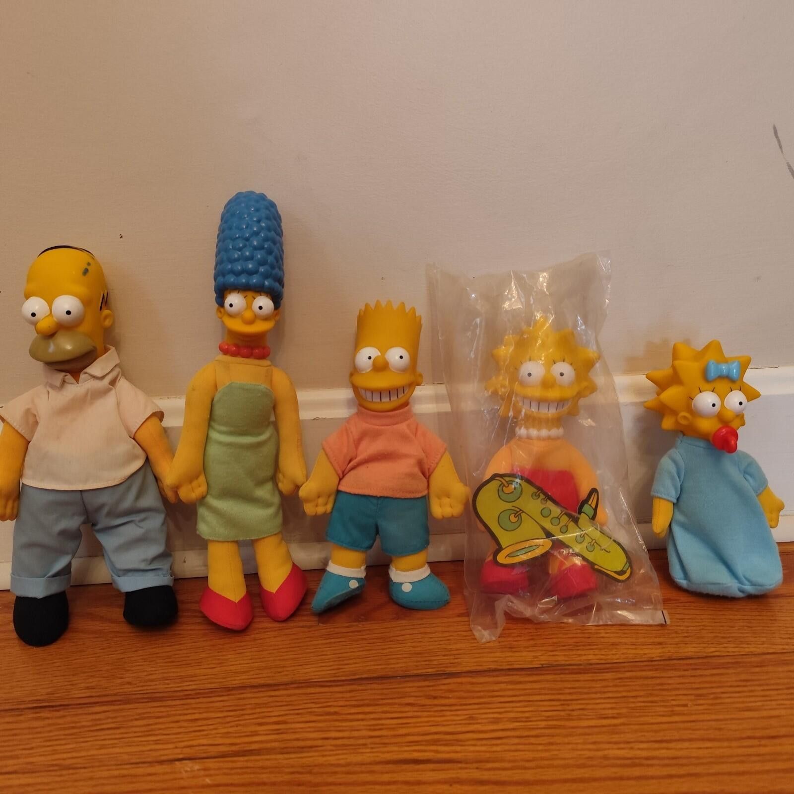 Other The Simpsons 1990 Plush Dolls Figures Set of 5 Vintage Size ONE SIZE - 1 Thumbnail
