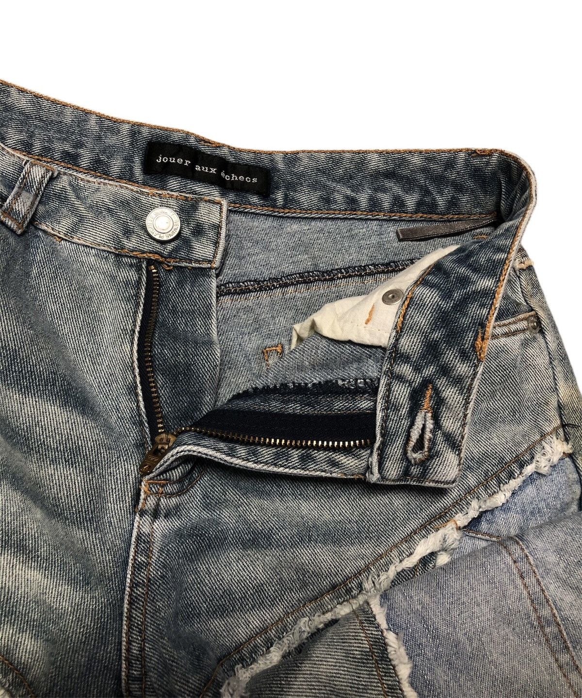 Other VINTAGE JOUER AUX ECHECH HAGI DENIM FLARED JEANS Size 28" / US 6 / IT 42 - 17 Thumbnail