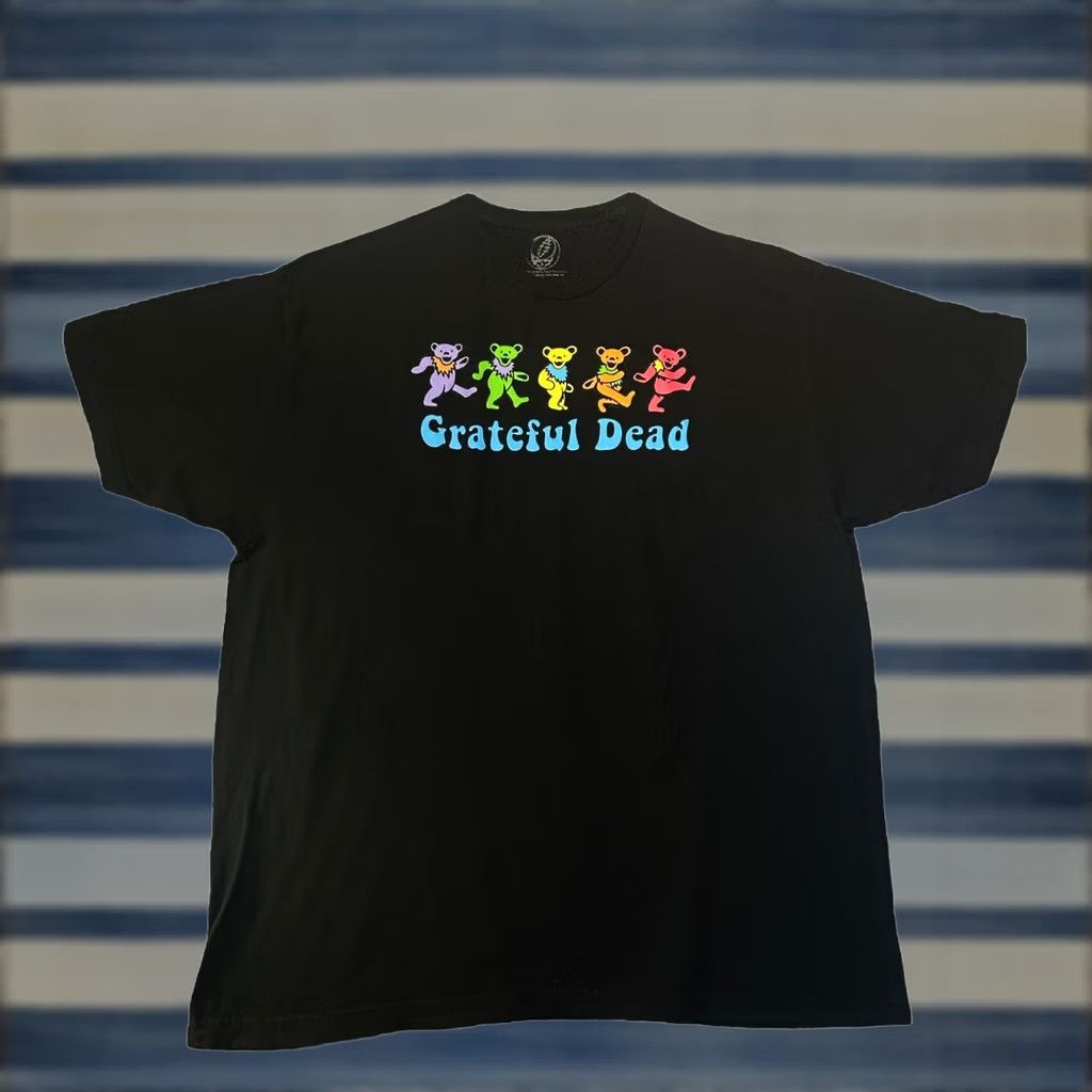 Vintage Grateful Dead Shirt Mens Dancing Bears Black 2XL Crew Neck Short Sleeve Cotton Size US XXL / EU 58 / 5 - 1 Thumbnail