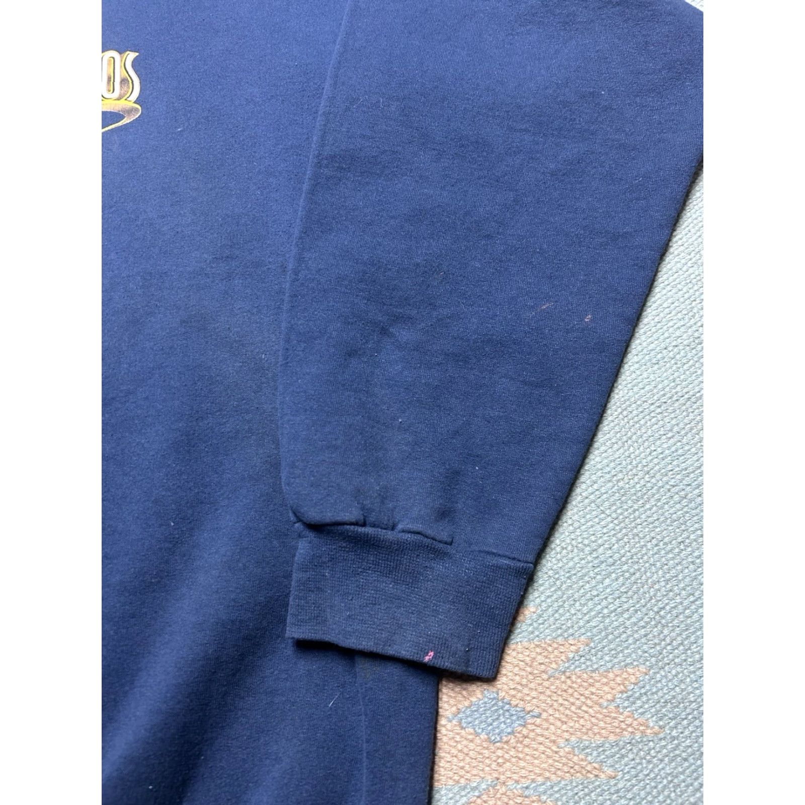 Vintage VINTAGE Sweatshirt Crewneck University Woody Woodpecker Universal Studio Distressed XL Blue Mens Size US XL / EU 56 / 4 - 4 Thumbnail