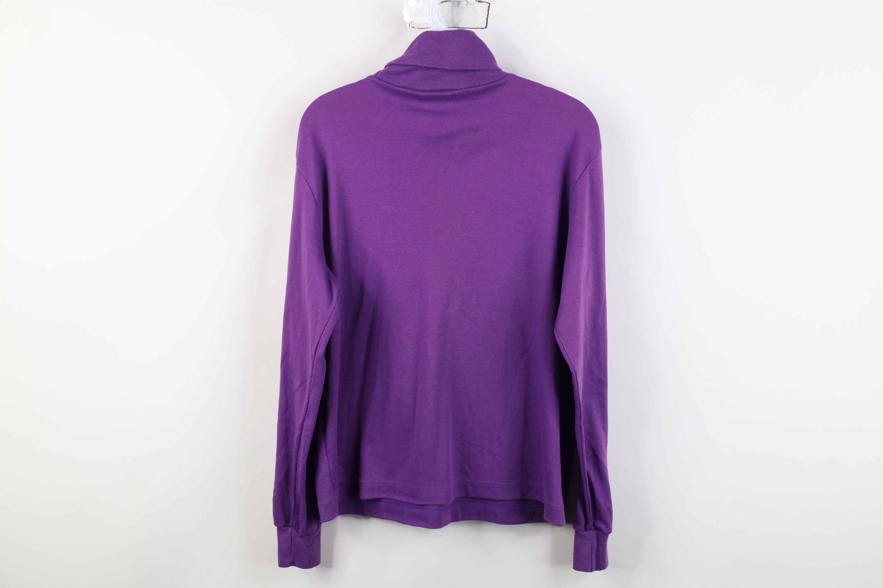 Vintage Vintage 90s Streetwear Long Sleeve Turtleneck T-Shirt Purple Size XL / US 12-14 / IT 48-50 - 10 Thumbnail