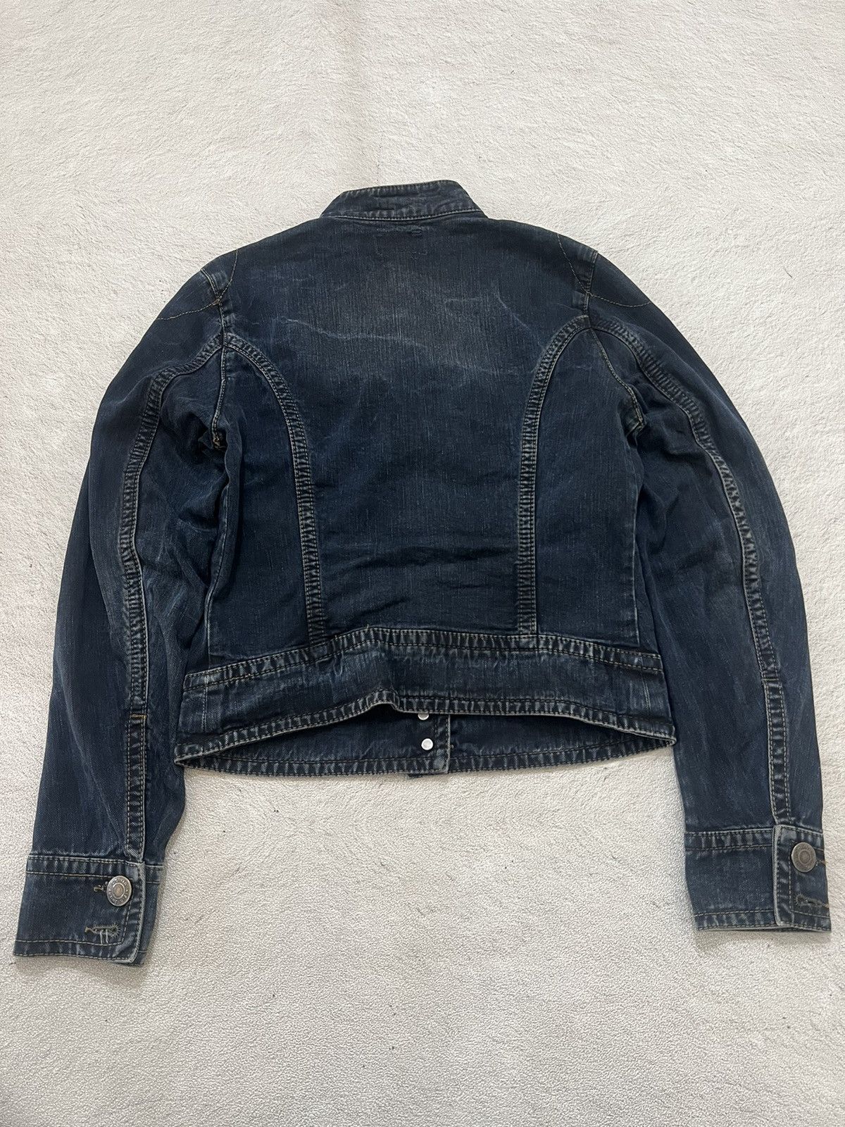 Helmut Lang 2000s Calvin Klein Jeans Wash Napoleon Trucker y2k Lgb Ifsix Size US S / EU 44-46 / 1 - 2 Thumbnail