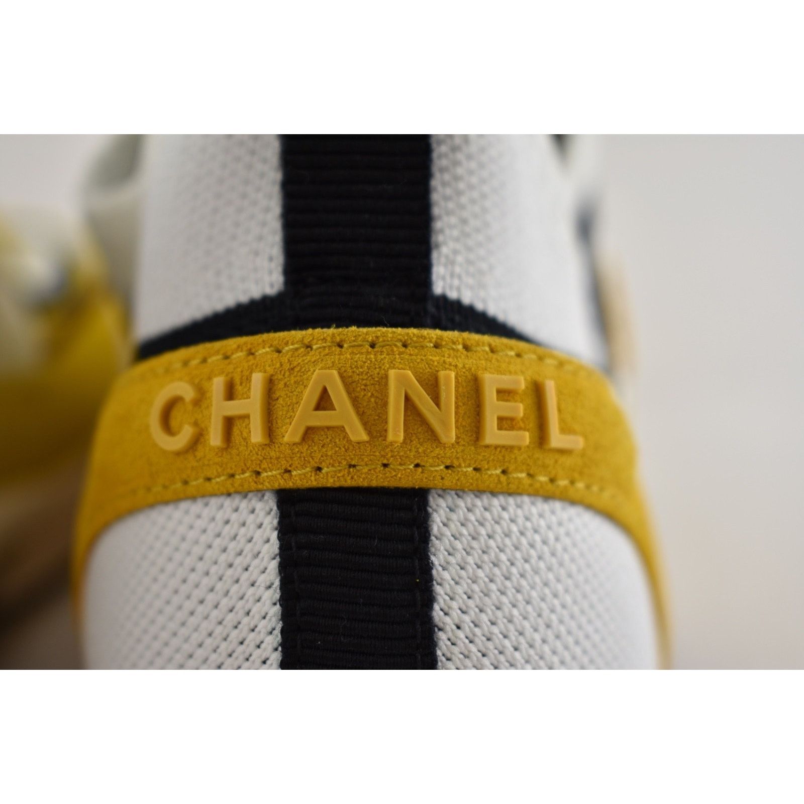 Chanel Mens Suede Knit CC Logo Low Trainer Sneaker Size US 11 / EU 44 - 12 Thumbnail