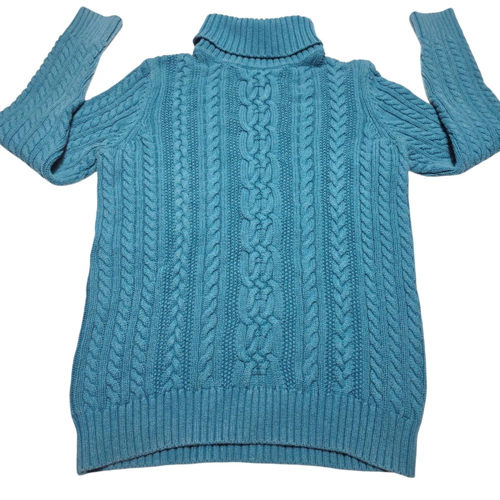 Croft & Barrow VINTAGE Croft & Barrow Sweater Women's Aqua Blue Knit Long Sleeve Pullover Medium 90s Size M / US 6-8 / IT 42-44 - 2 Thumbnail