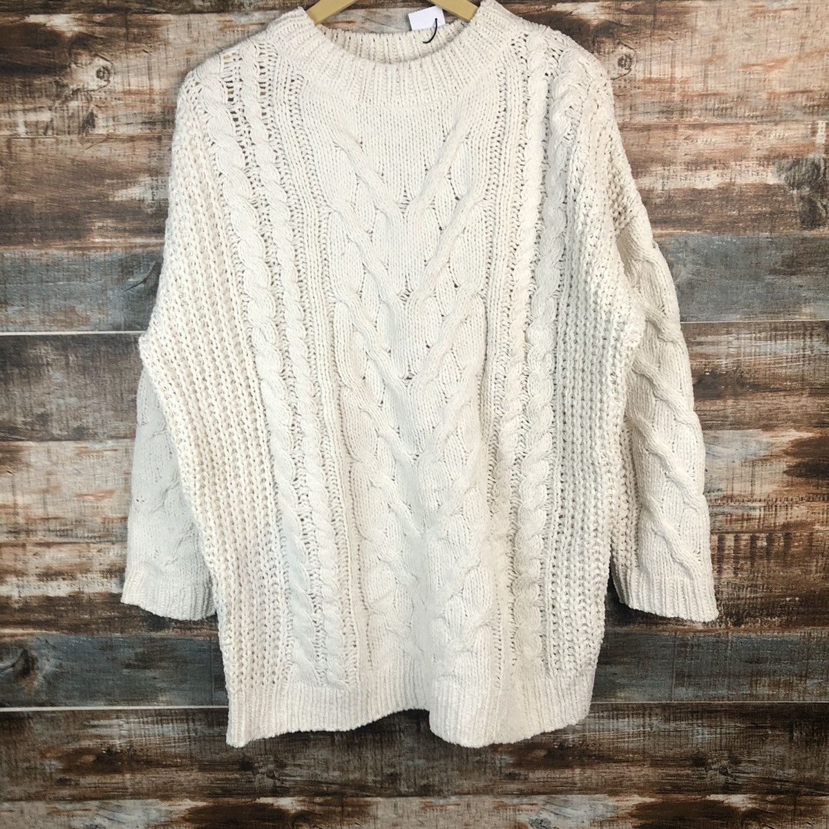 Homespun Knitwear × Japanese Brand Japanese Brand White vintage Knitwear #A1878 Size XL / US 12-14 / IT 48-50 - 3 Thumbnail