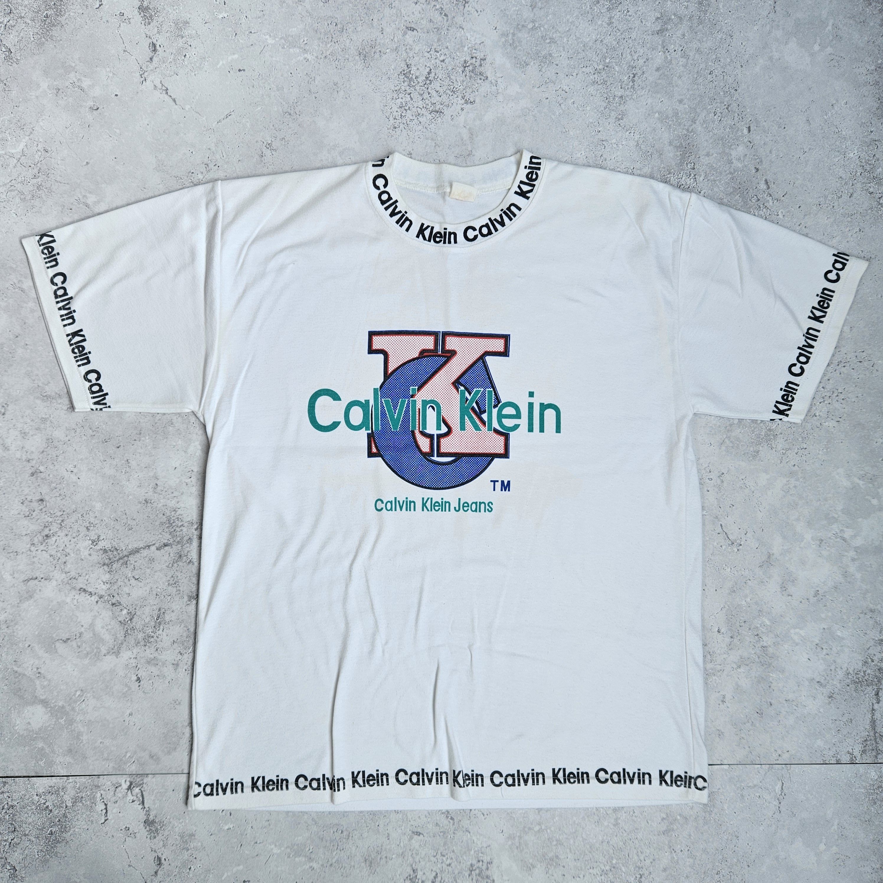 Calvin Klein Vintage Calvin Klein Bootleg T-shirt Size US L / EU 52-54 / 3 - 1 Thumbnail