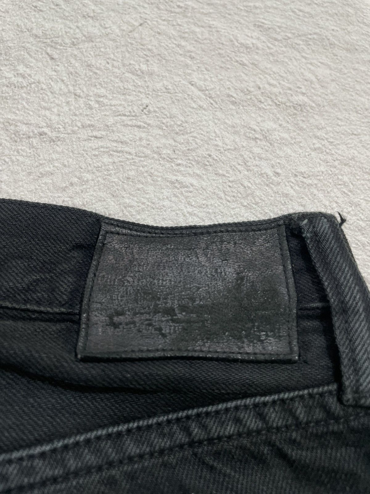 Japanese Brand Vintage 2000s Button Fly Washed Black Jeans y2k Size US 31 - 9 Thumbnail