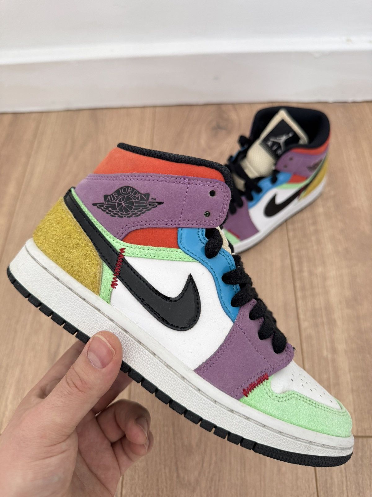 Jordan Brand Nike Air Jordan Retro 1 Multicoloured Uk4 Size US 6.5 / IT 36.5 - 1 Thumbnail