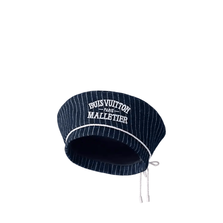 Louis Vuitton Denim Stripes Beret Size ONE SIZE - 3 Thumbnail