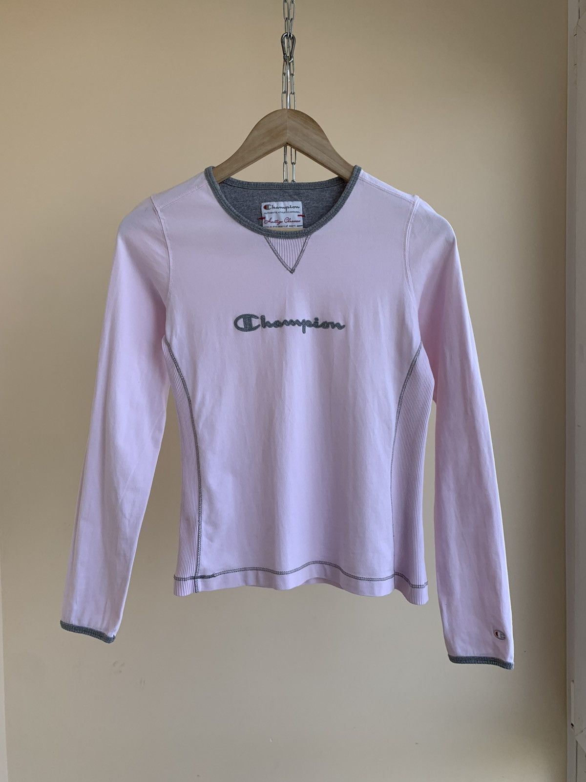 Champion Champion Heritage Classics Big Logo Long Sleeve T-Shirt Y2K Size M / US 6-8 / IT 42-44 - 1 Thumbnail